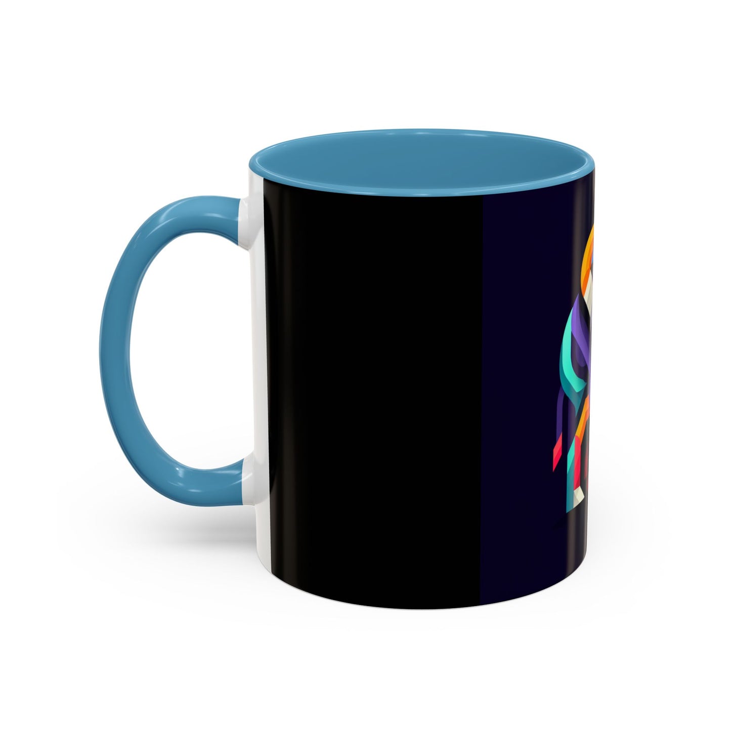 Colorful Elephant Accent Coffee Mug - 11/15oz, Perfect Gift for Animal Lovers