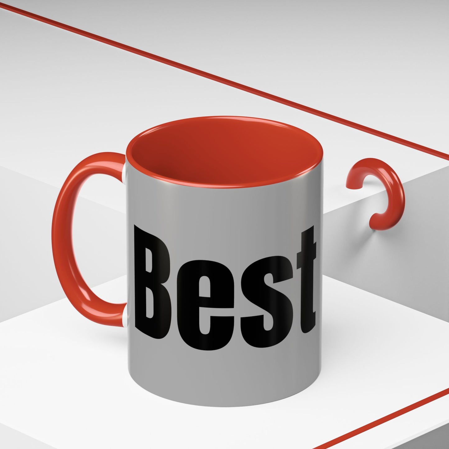 Best Dad Accent Coffee Mug - Unique Gift for Father's Day, Birthdays, or Everyday Appreciation