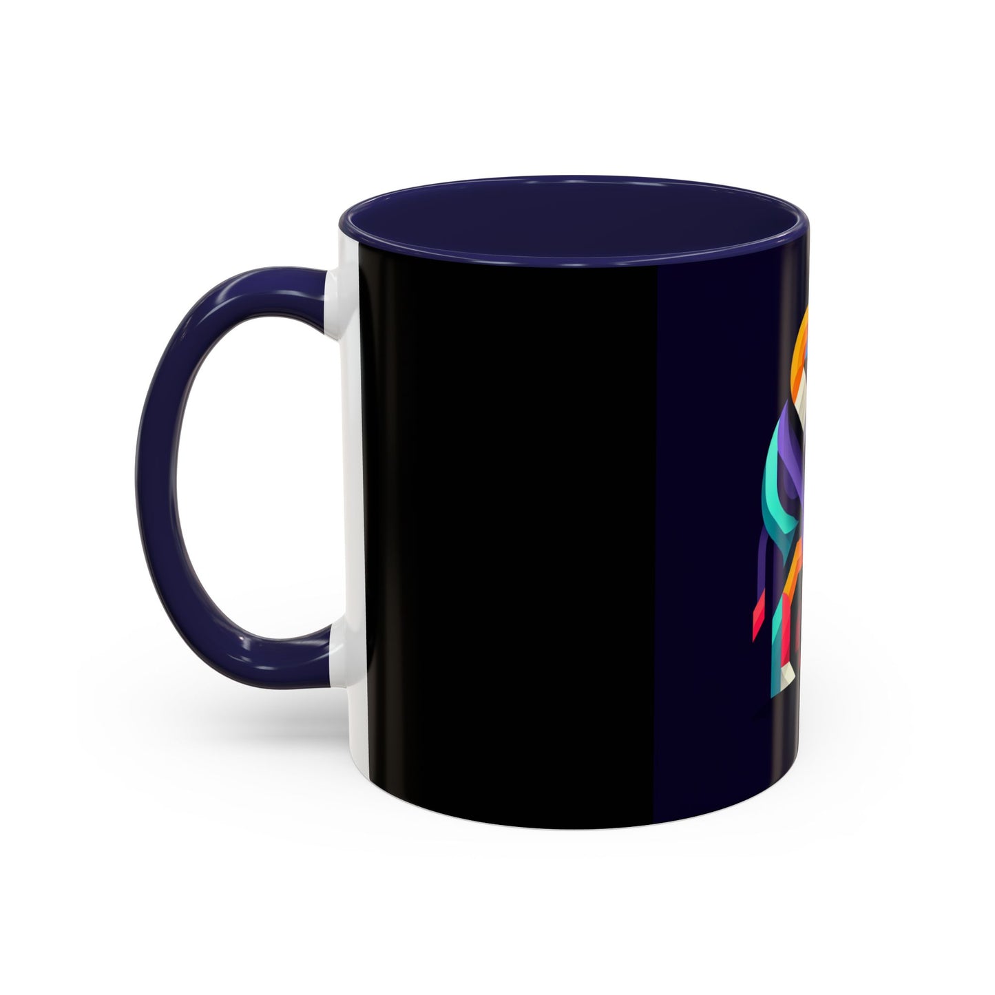 Colorful Elephant Accent Coffee Mug - 11/15oz, Perfect Gift for Animal Lovers