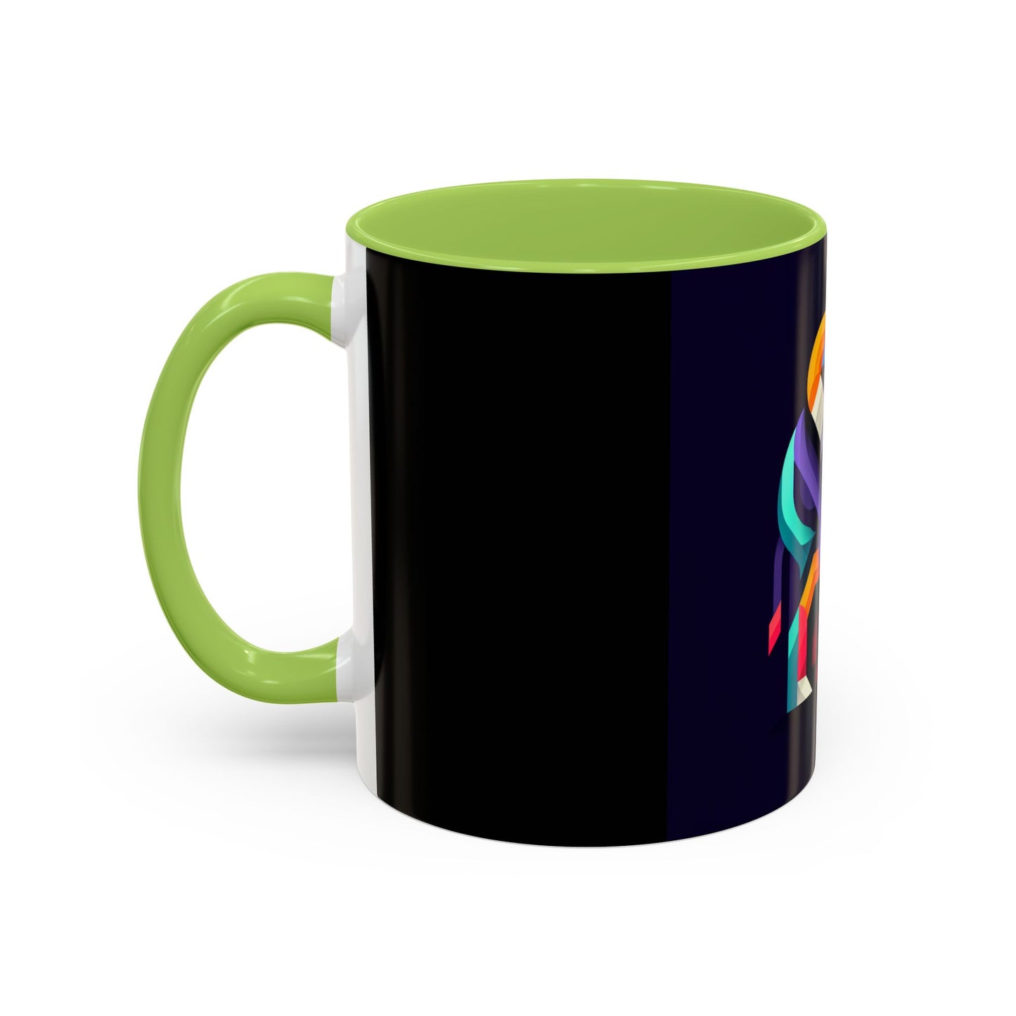 Colorful Elephant Accent Coffee Mug - 11/15oz, Perfect Gift for Animal Lovers