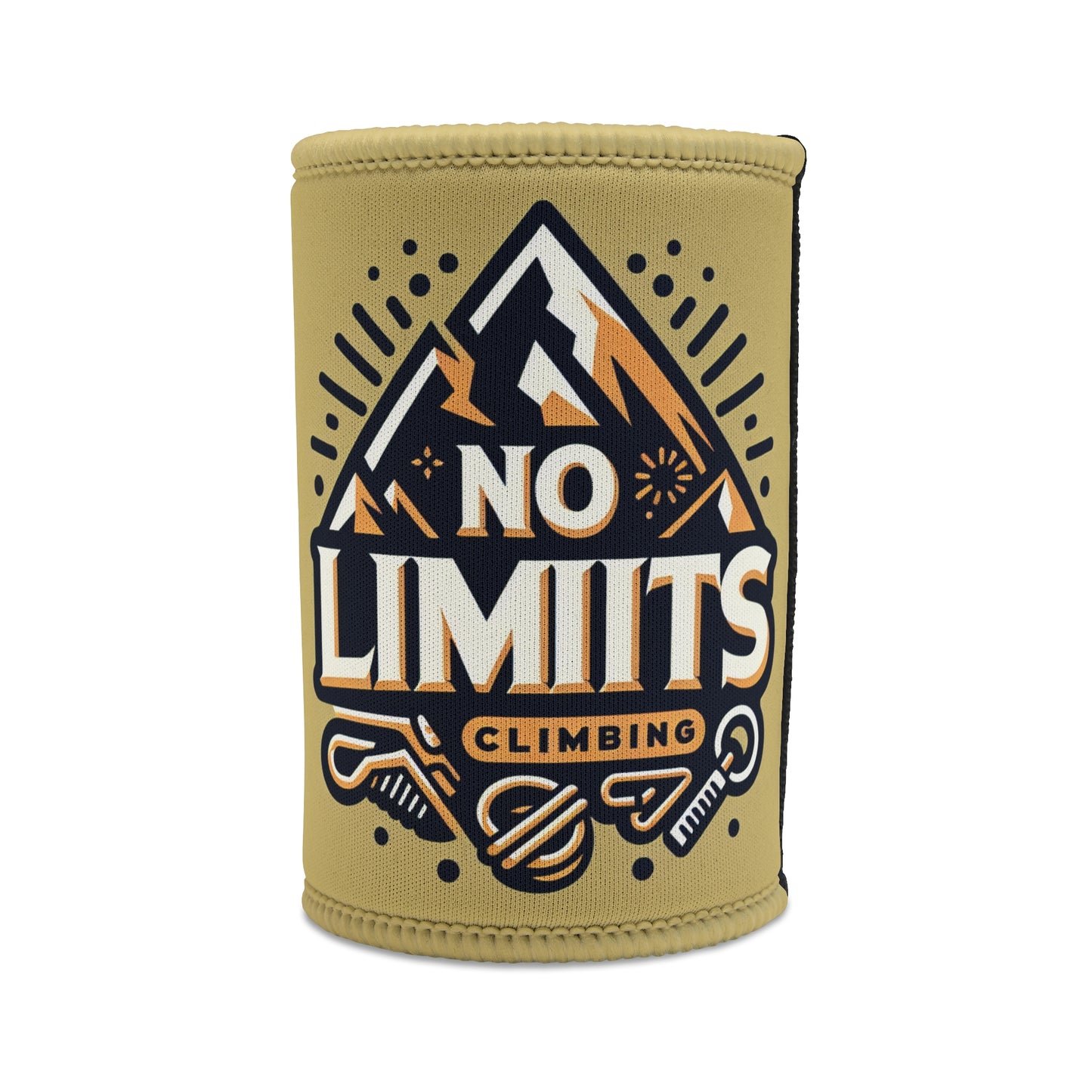 Adventure-Themed Stubby Cooler - No Limits Climbing Design
