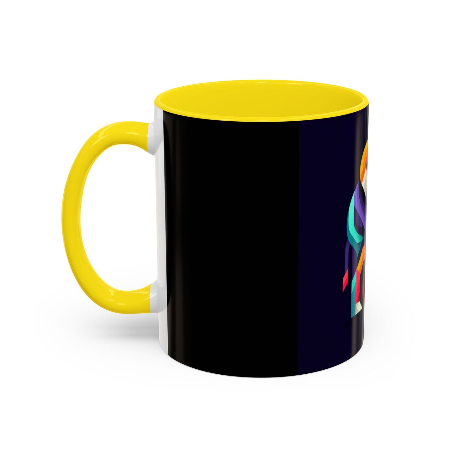 Colorful Elephant Accent Coffee Mug - 11/15oz, Perfect Gift for Animal Lovers