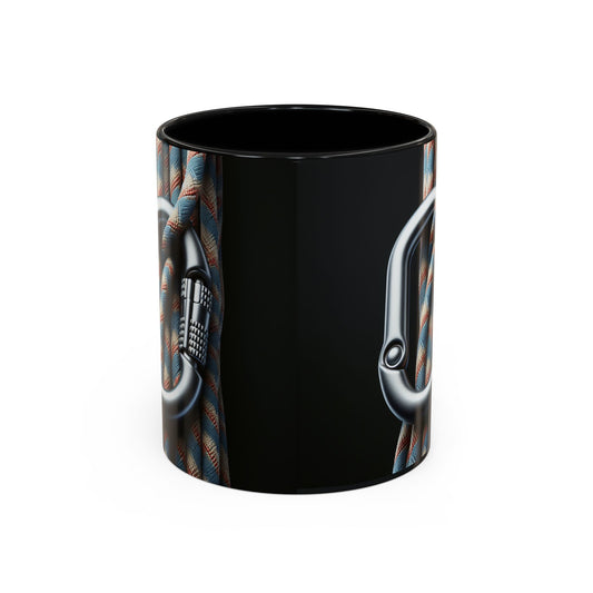 Adventure-Themed Accent Coffee Mug - 11oz & 15oz - Perfect for Outdoor Enthusiasts!