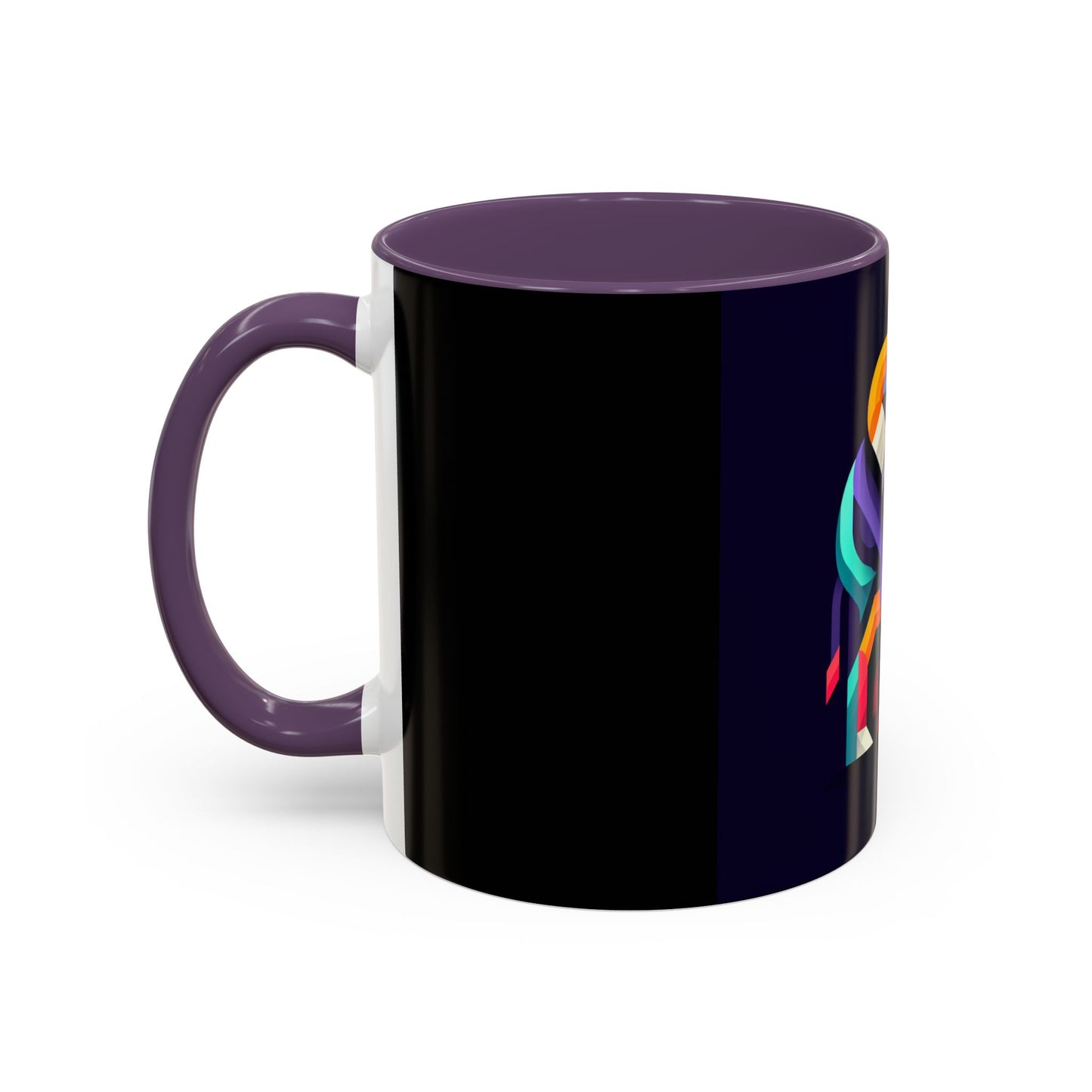Colorful Elephant Accent Coffee Mug - 11/15oz, Perfect Gift for Animal Lovers