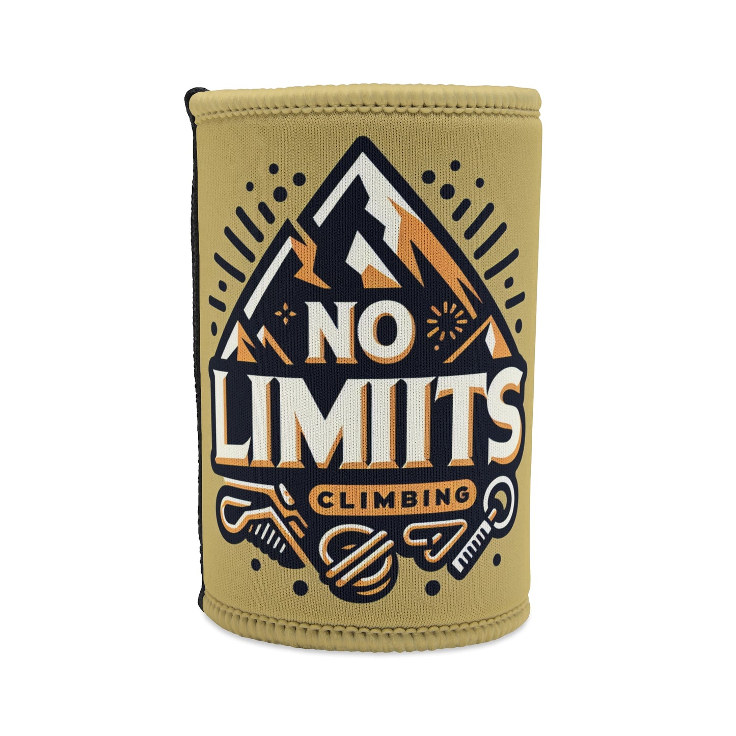 Adventure-Themed Stubby Cooler - No Limits Climbing Design