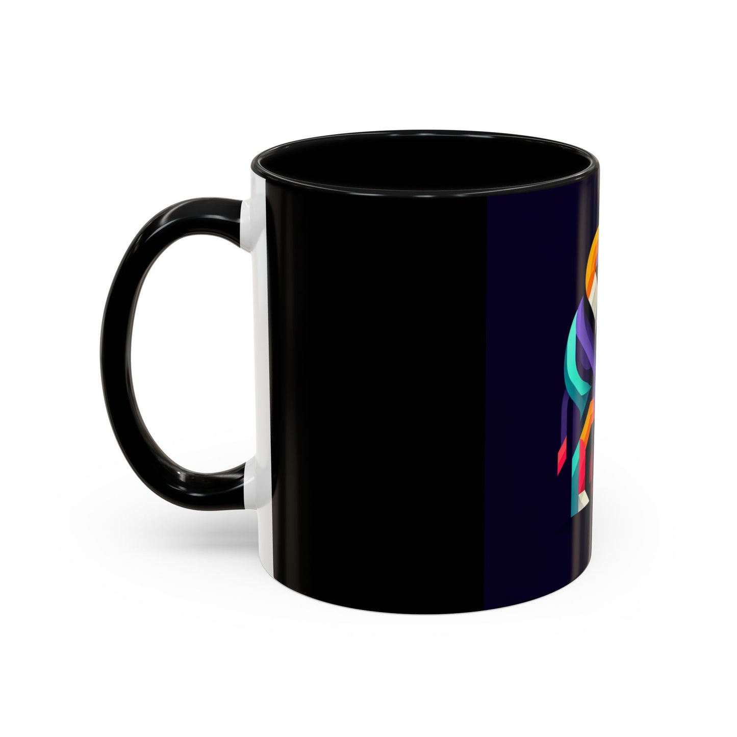 Colorful Elephant Accent Coffee Mug - 11/15oz, Perfect Gift for Animal Lovers