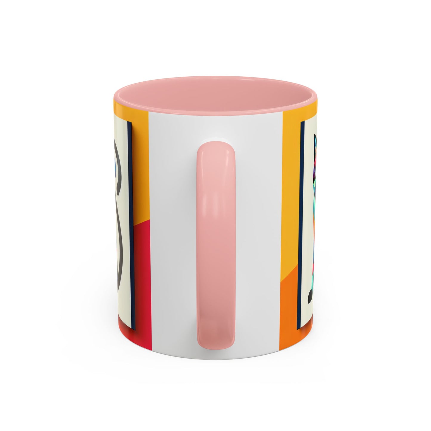 Colorful Cat Accent Coffee Mug - 11 & 15oz, Fun & Whimsical Design